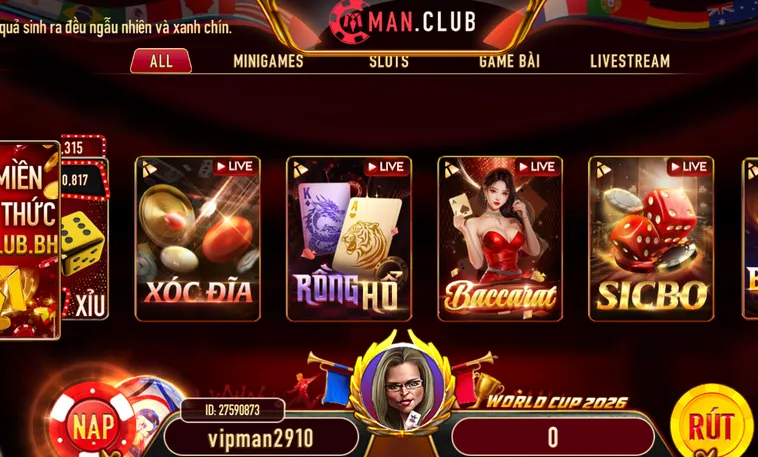 Casino Manclub Thiên Đường Giải Trí Đẳng Cấp Với Cơ Hội Thắng Thưởng Hàng Tỷ
